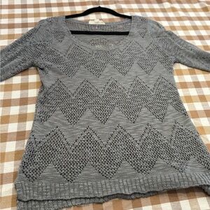 Gray Lightweight Knit Sweater